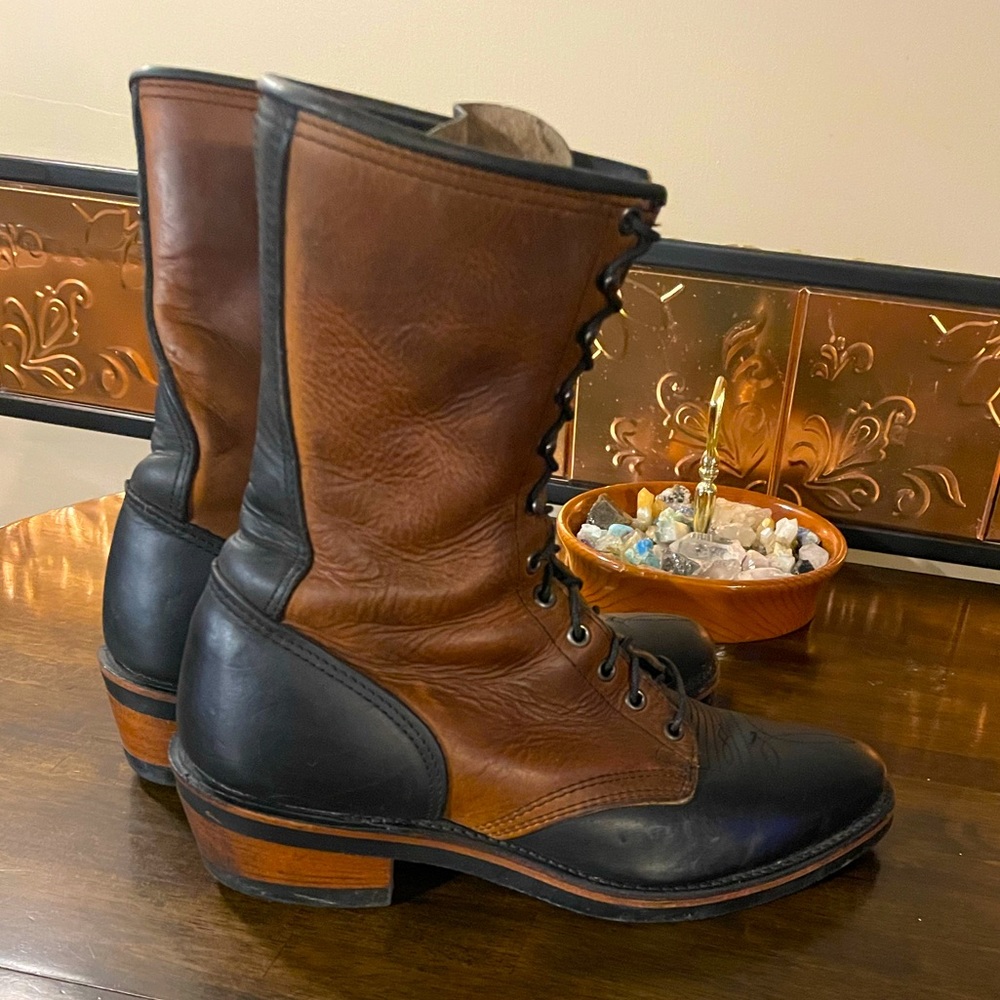 Leather Packer / Cowboy Style Boots Women’s 9.5D